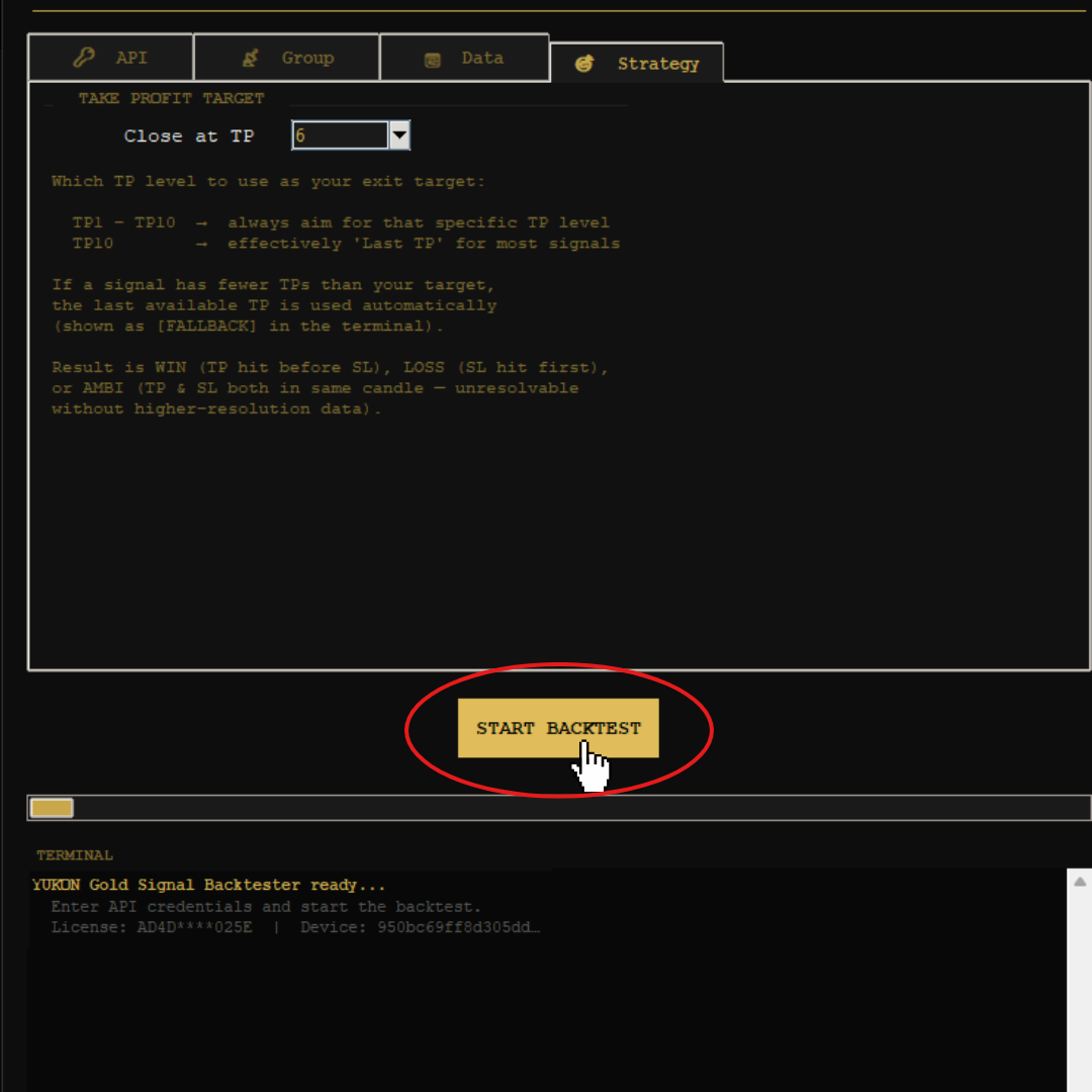 Start Backtest